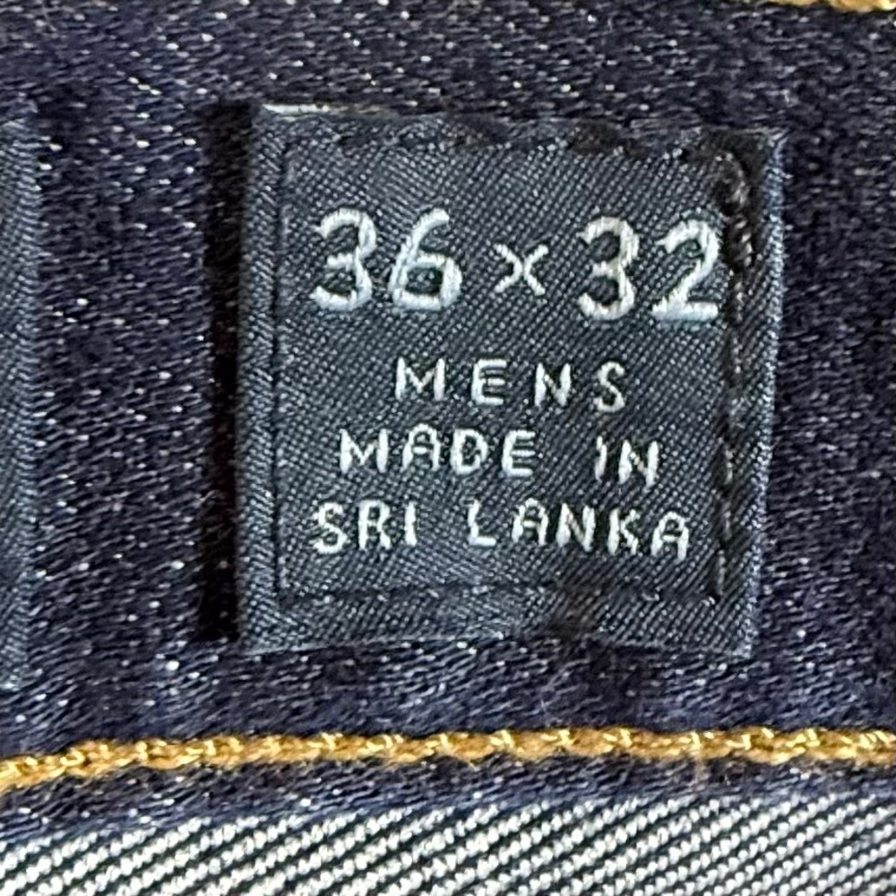Patagonia Straight Fit Jeans Mens 36x32 Organic Cotton Stretch Dark Wash Indigo - Picture 4 of 12